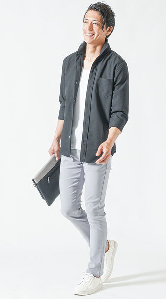 夏のメンズ全身コーデ