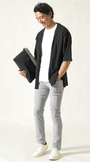 最低気温20度の私服・カジュアルメンズコーデ例