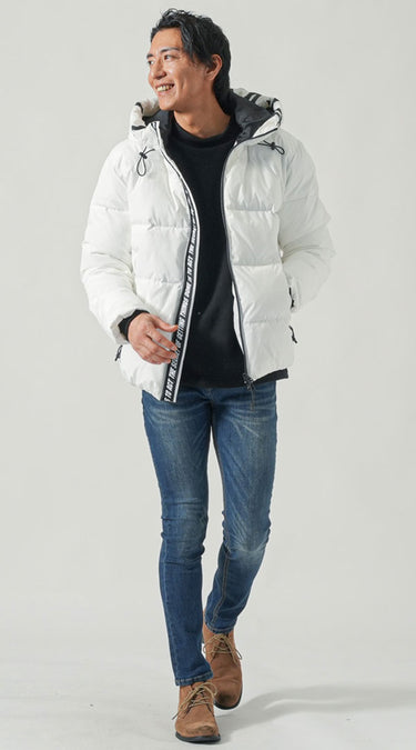 白ダウン×パンツの目指したい正解コーデ