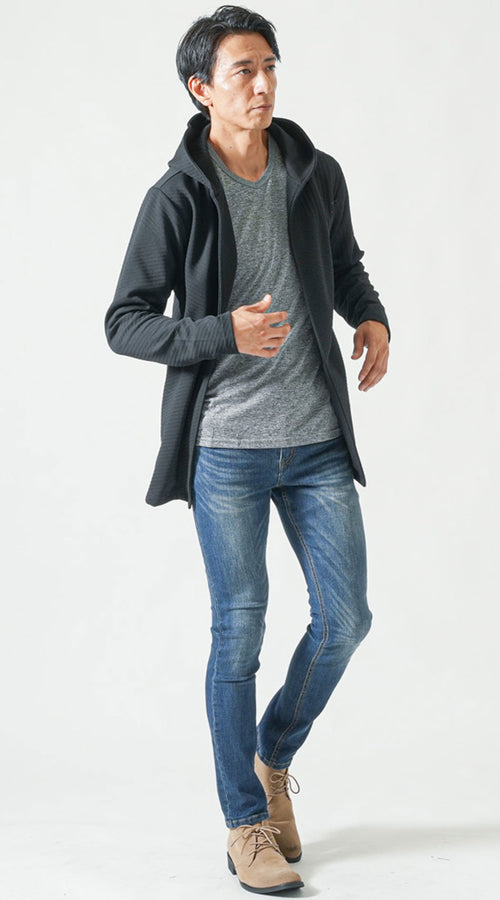 メンズのカジュアルな休日春コーデ