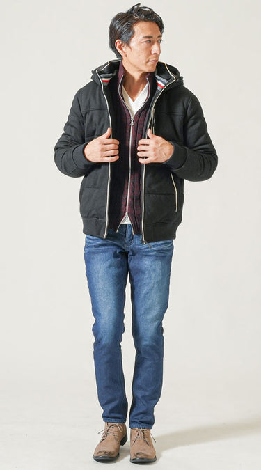 接触冷感スキニージーンズを使ったコーデ例