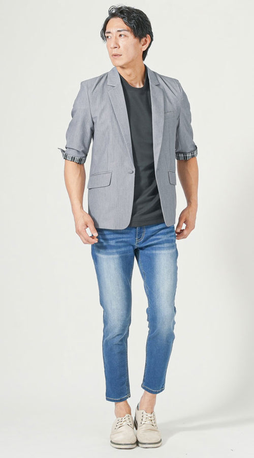 サマージャケット メンズ 着こなし