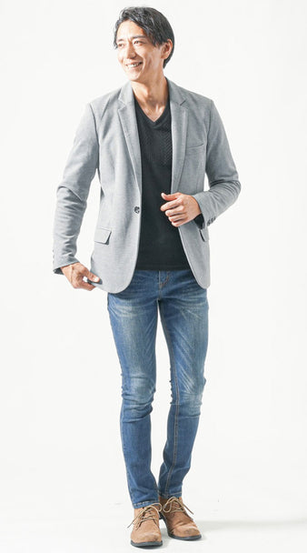 春の40代メンズニットおすすめコーデ