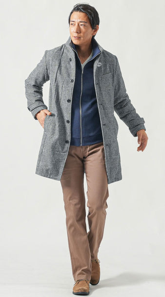 メンズにおすすめの気温1度に適したコートの服装