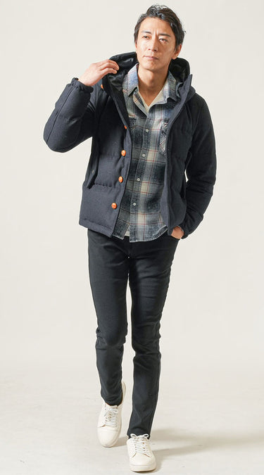 30代メンズにおすすめなパンツ冬コーデ例