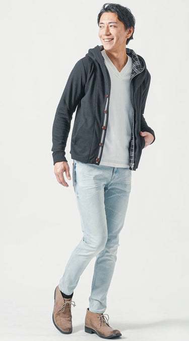 メンズにおすすめのパーカーコーデ