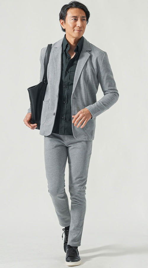 着回し力の高いセットアップコーデ