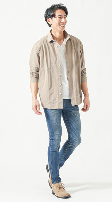 大人の男性にふさわしいカットソーコーデ例