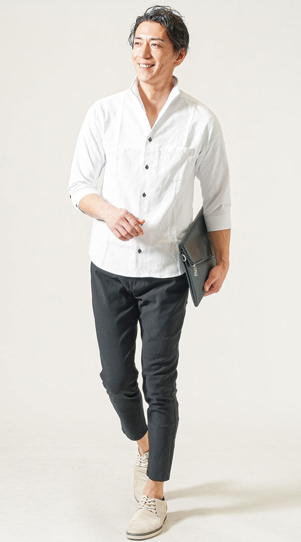 メンズにおすすめの夏シャツのコーデ