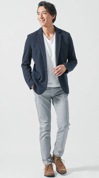 メンズにおすすめの4月上旬の服装に適したジャケットの服装
