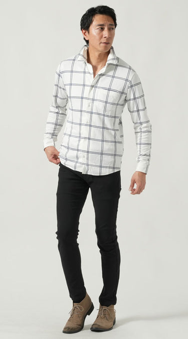 40代メンズの黒スキニーを使ったおしゃれなコーデ