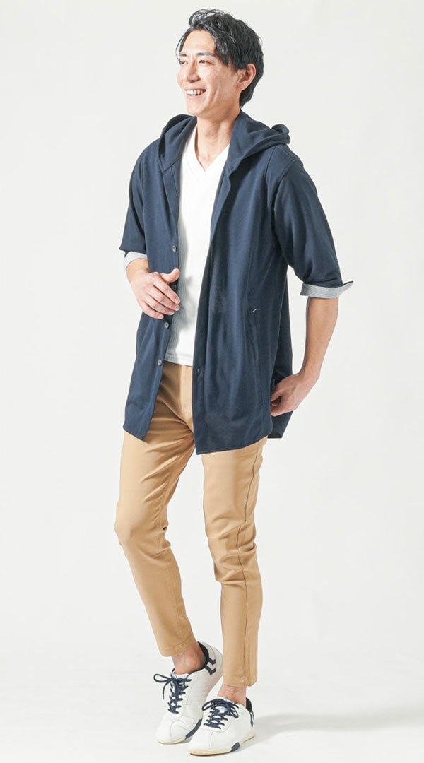 メンズの気温25度に適したパーカーコーデ