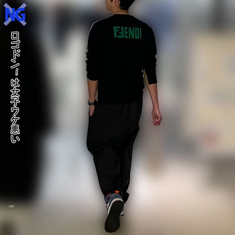 1つ目の40代メンズのちょいワルファッションでよくあるミス「清潔感ないロゴドン服」