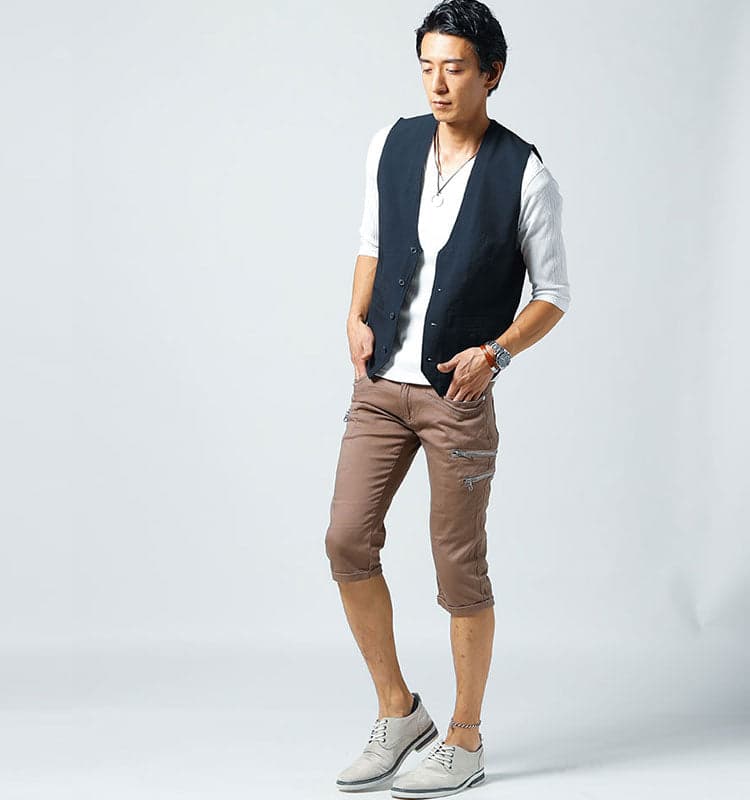 50代メンズにおすすめのちょいワルファッションの例