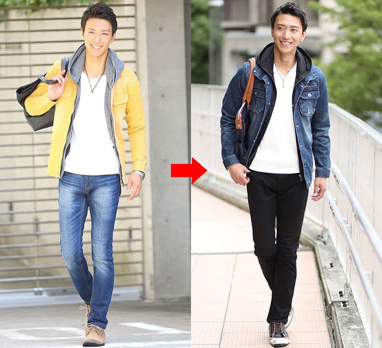 20代 メンズ ファッション パンツ 着こなし モノトーンカラー