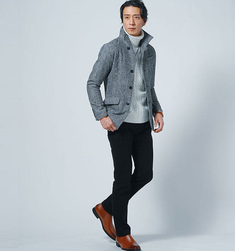 50代 ファッション 靴　ブーツ　サイドゴアブーツ　コーデ