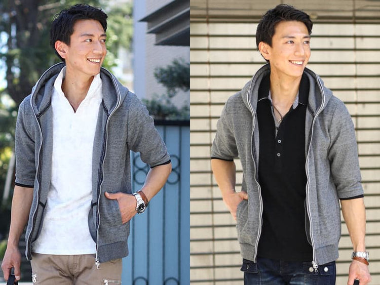 夏パーカーのコーデの幅を広げる!インナー選びのコツ