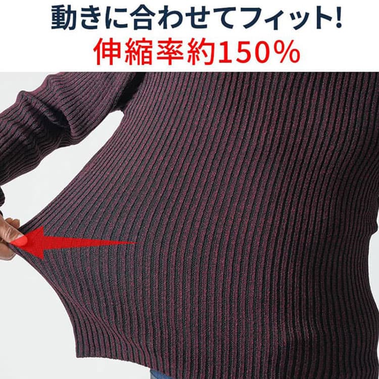 ストレッチの効いたタートルネック