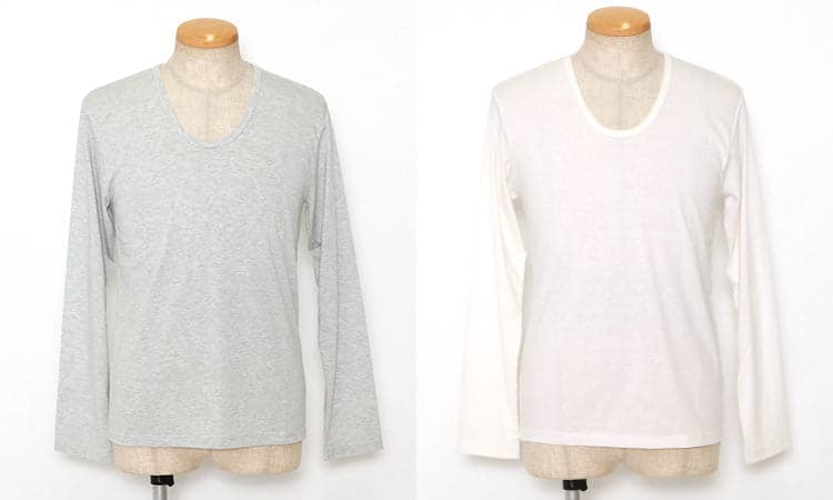 UネックTシャツ