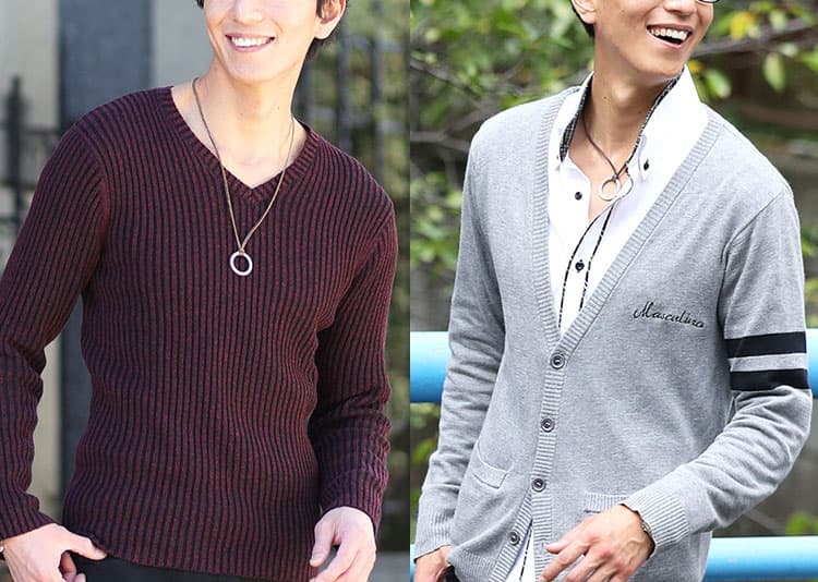 コートの下はしっかり防寒しつつもおしゃれな印象を残す