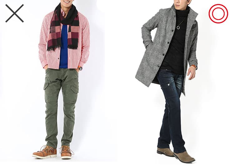 色を使いすぎているのはNG