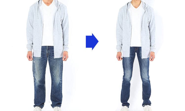 ダボっとした服装は老けて見える?