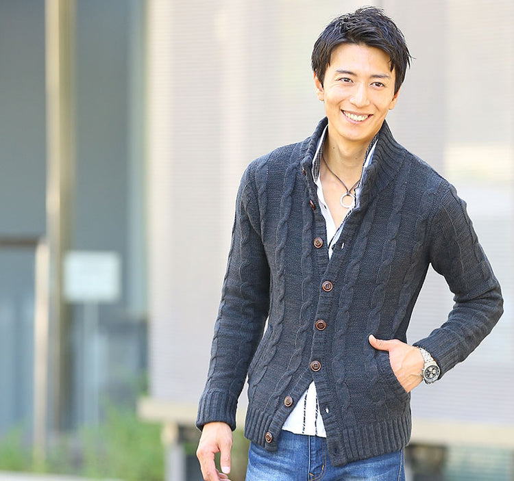 冬 カーディガン