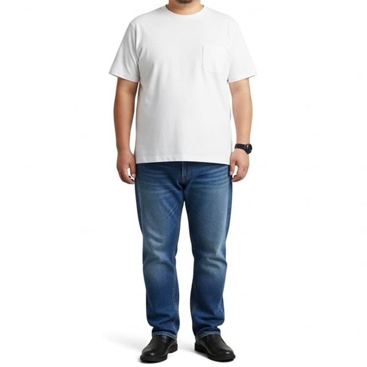 ぽっこりお腹の男性