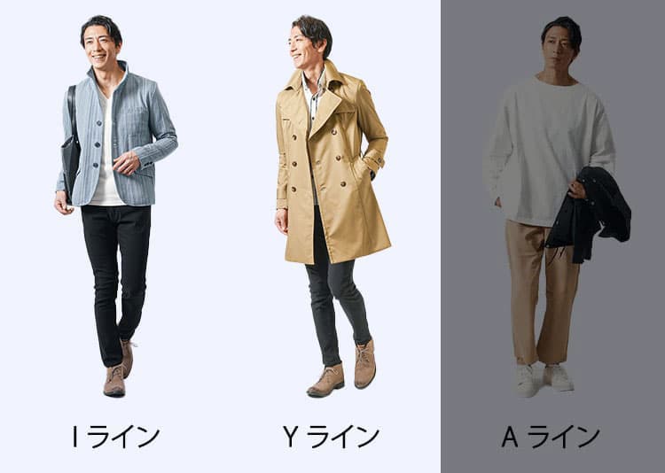 I or Yラインシルエットを作る