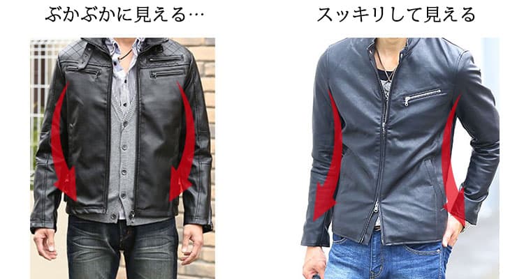 ライダースジャケット選びのコツ?サイズ感を間違えると一気に野暮ったくなる!