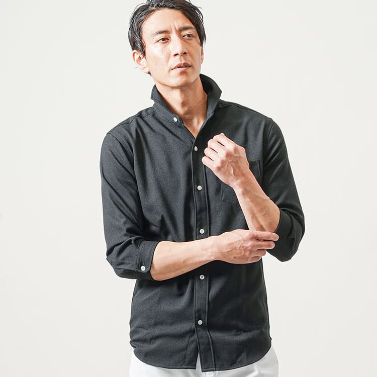 メンズのおしゃれな七分袖シャツコーディネート例