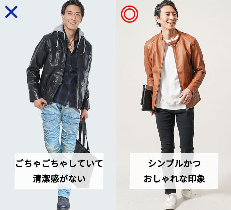 イケオジ ファッション　春　NG