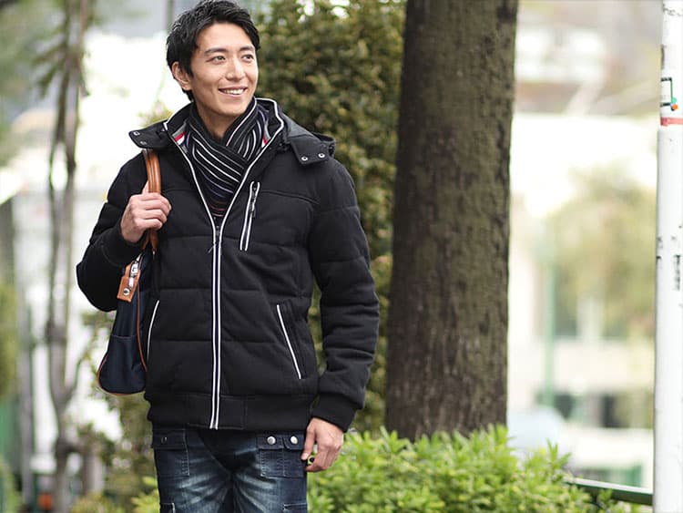 キルティングジャケットが着膨れして見えないようにするには？