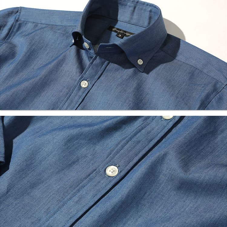 【OK高見え】光沢感のあるデニム生地