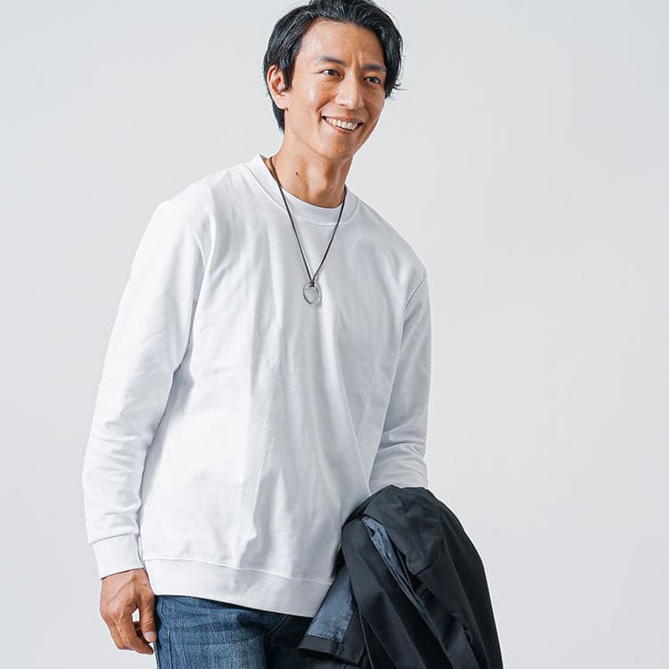 40代メンズにおすすめのクルーネックロンtアイテム画像