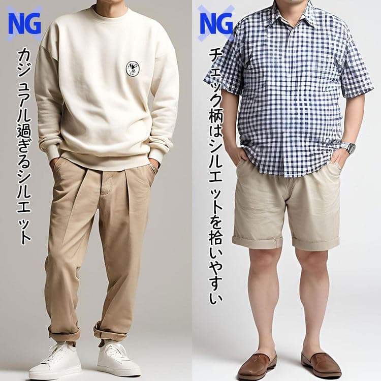 30代メンズの体型カバーができない服の特徴