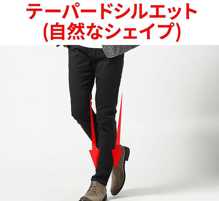 パンツの裾がしっかり絞られているか