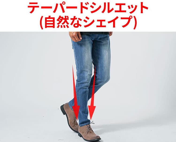 パンツの裾がしっかり絞られているか
