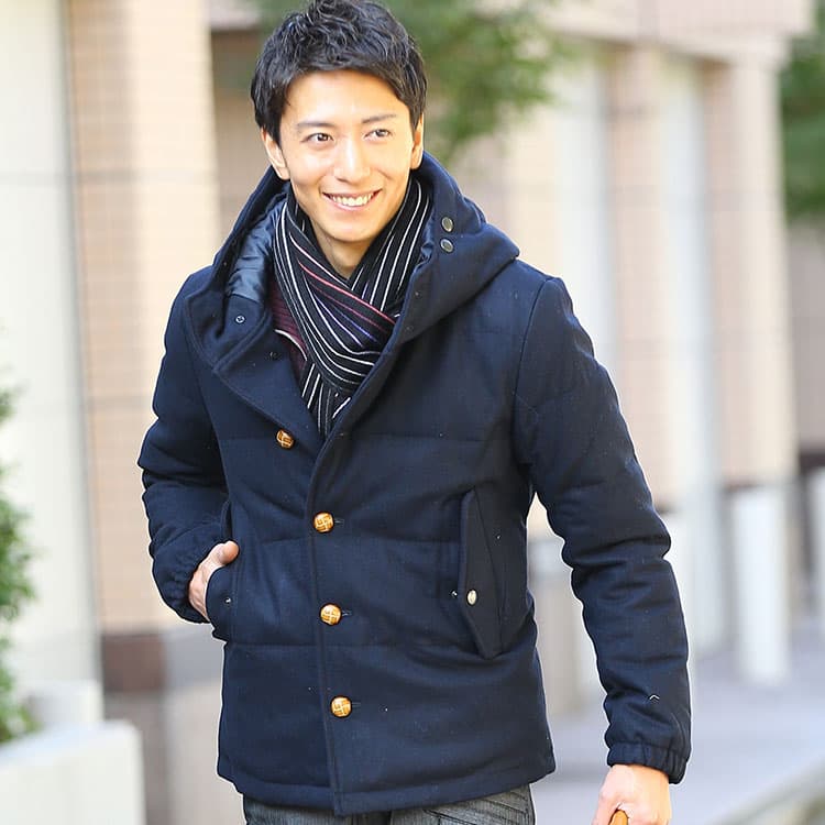 防寒アウター最強の「ウール素材」×「ダウン80%」