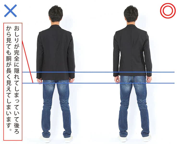 30代のジャケットの着こなし方の説明