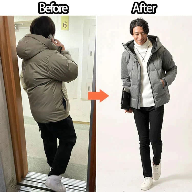 50代メンズのおじさん臭く見えるファッションとおしゃれなファッションのビフォーアフター