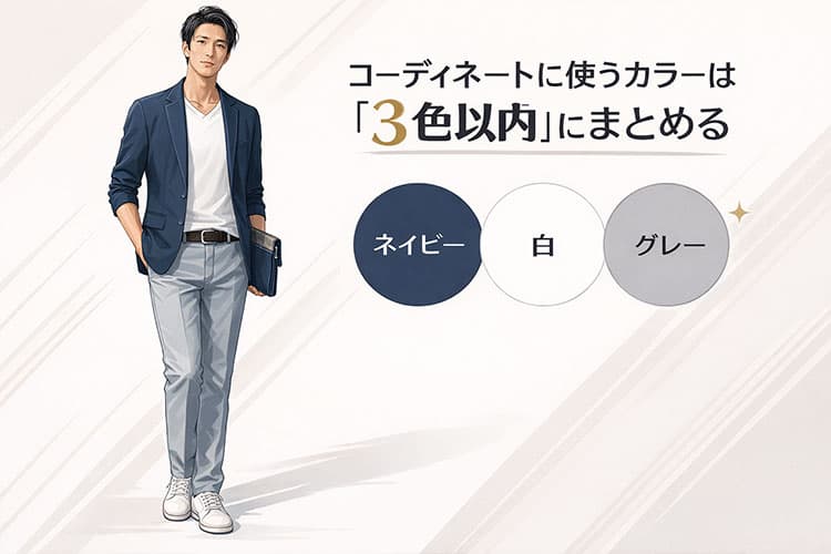サマージャケットコーデの色組み合わせの基本