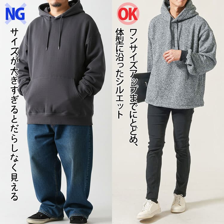 サイズ違いによる見え方の比較
