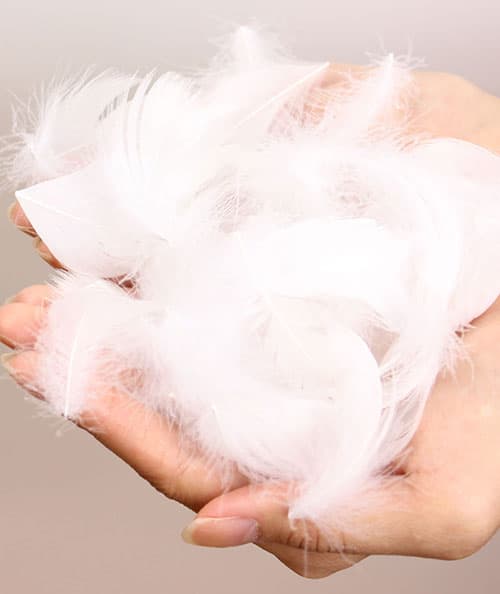 ウール混フード付きプレミアムダウンジャケット