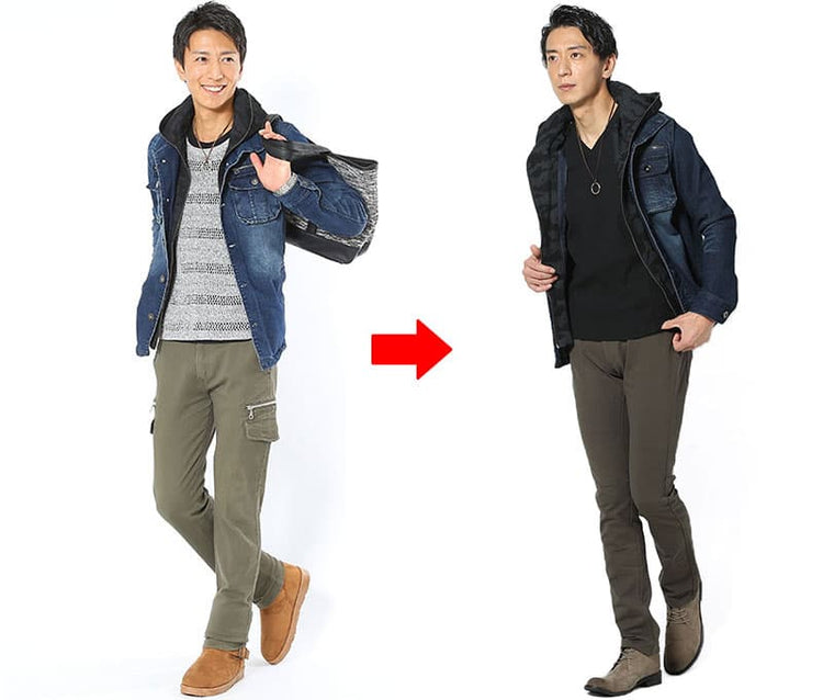 春 靴 メンズ 20代 コーデ ブーツ