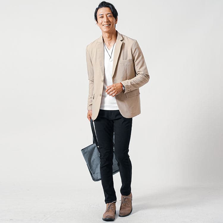 40代におすすめのきれいめなメンズファッションの例