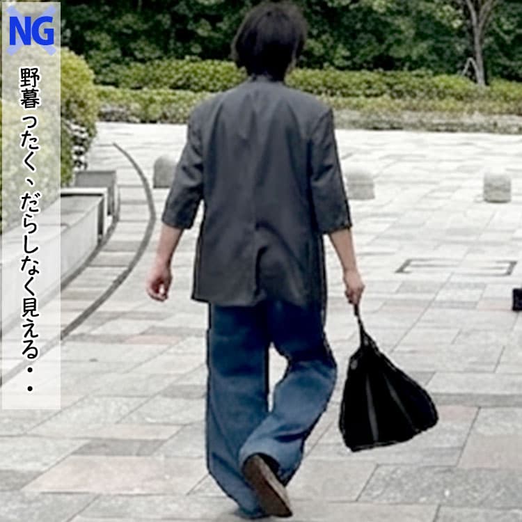 40代メンズが避けるべきダボダボのサマージャケットコーデ例