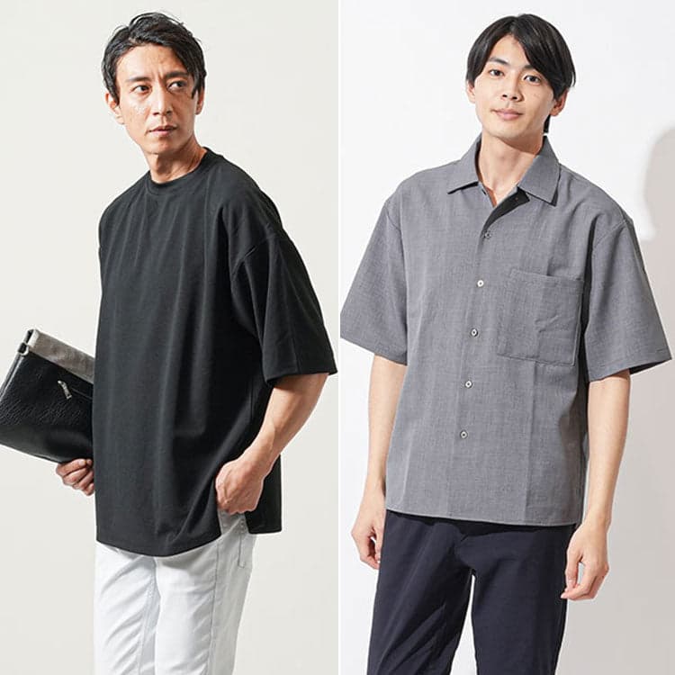 30代 ファッション メンズ 夏 ぽっちゃり 着こなし シルエット
