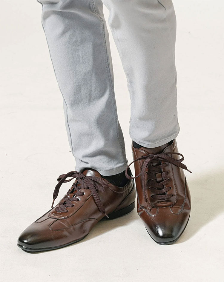 PUレザーローカットモードスニーカー