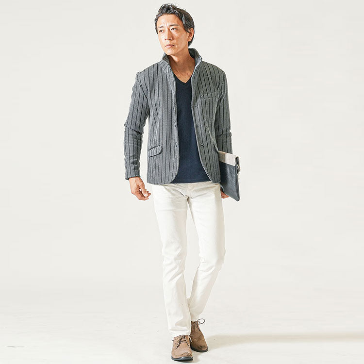 ちょいワルな雰囲気をつくる「イケオジ」コーデ